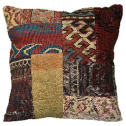 Coussin  Kilim vintage  & Tapis Antiques Multicolores