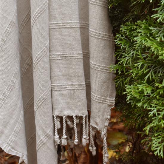 Fouta stone washed beige 