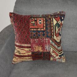 Coussin  Kilim Vintage  & Tapis Antiques Multicolores