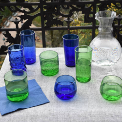 Verre à Eau à Bulles Couleur Vert 