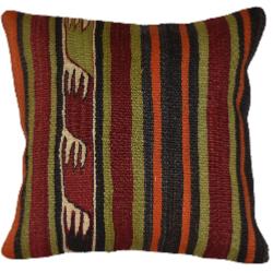 Coussin Nomade Vintage Rayé Multicolore