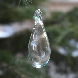 Grande Goutte Décorative de Noël  Transparente