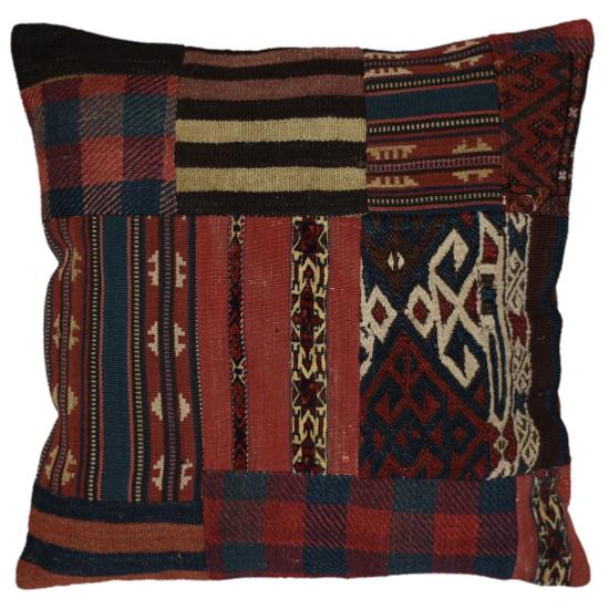 Coussin  Kilim Vintage  & Tapis Antiques Multicolores