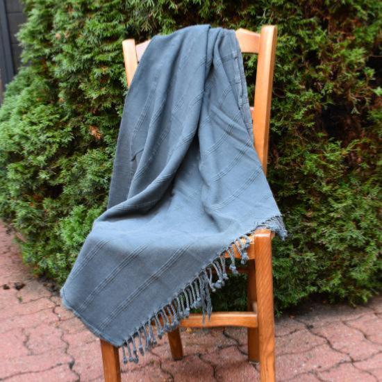 Fouta stone washed grise 