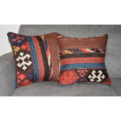 Coussin  Kilim Antiques Peau de Serpent