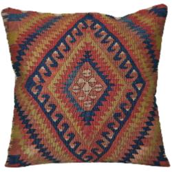 Coussin Kilim Antique Losanges Multicolore