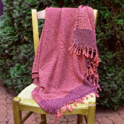 Fouta stone washed rose
