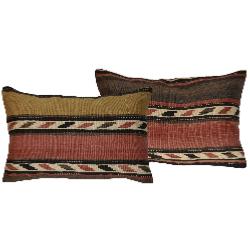 Coussin Kilim Antique Rayé Rectangulaire