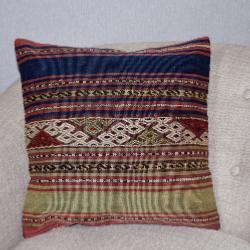Coussin Nomade Vintage Rayé Multicolore
