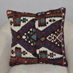 Coussin  Ethnique Vintage Losanges Multicolore