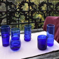 Verre à Eau Bleu