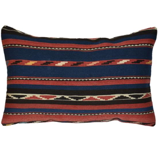 Coussin Kilim Antique Rayé Rectangulaire