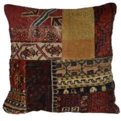 Coussin  Kilim Vintage  & Tapis Antiques Multicolores