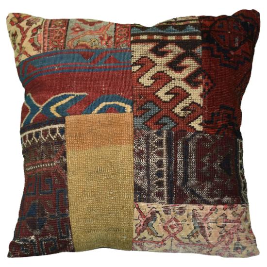 Coussin  Kilim vintage  & Tapis Antiques Multicolores