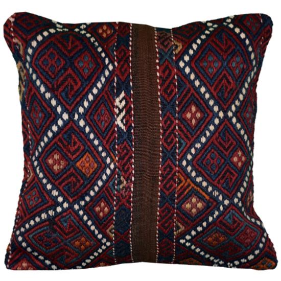 Coussin Kilim Antique Losanges Multicolore