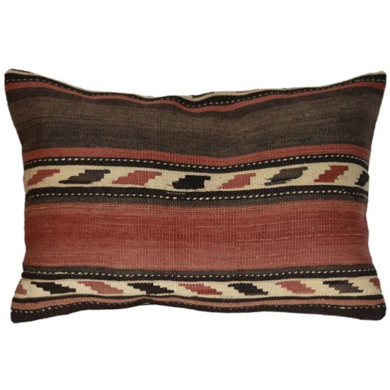 Coussin Kilim Antique Rayé Rectangulaire