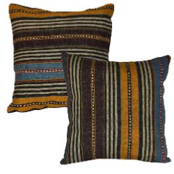 Coussin Nomade Vintage Rayures Multicolores