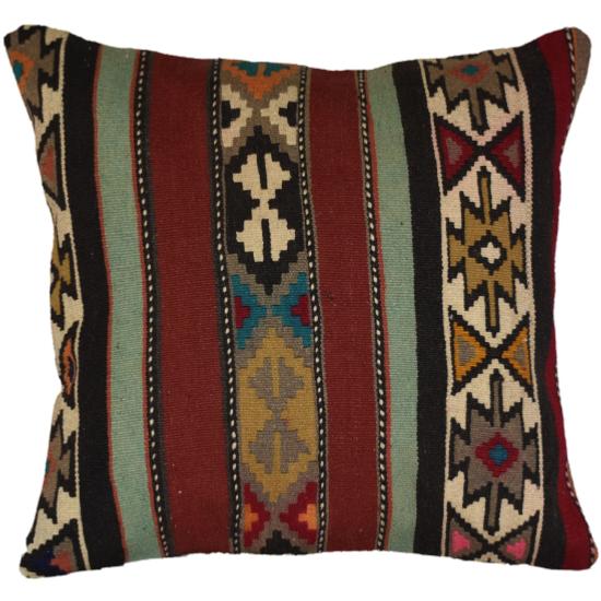 Coussin Nomade Vintage Motifs Multicolore