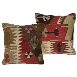 Coussin  Ethnique Vintage Multicolore
