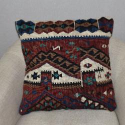 Coussin  Ethnique Vintage Losanges Multicolore