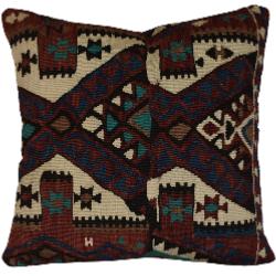 Coussin  Ethnique Vintage Losanges Multicolore