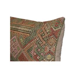 Coussin Kilim Antique Rectangulaire Motifs Multicolores