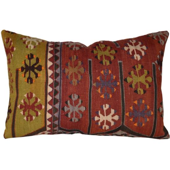 Coussin  Ethnique Vintage Rectangulaire Multicolore