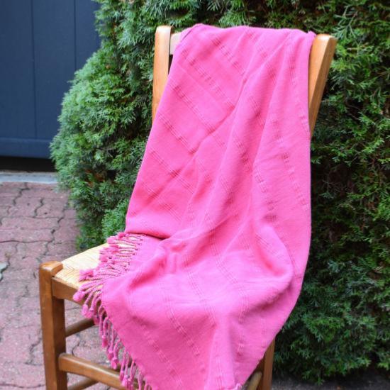 Fouta stone washed rose 