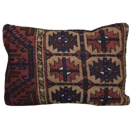 Coussin Nomade Antique Motifs Multicolores