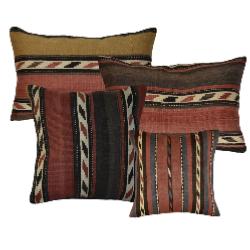 Coussin  Kilim Antiques Rayé Carré