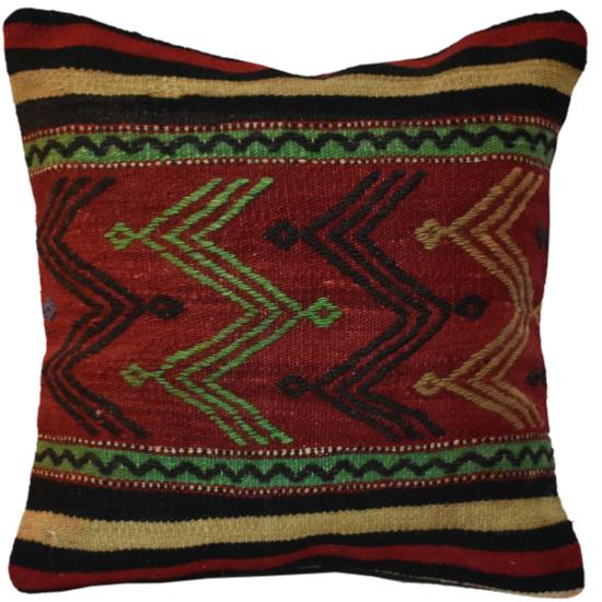 Coussin Nomade Vintage Rayé Multicolore