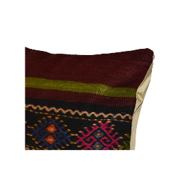 Coussin Nomade Vintage Rayé Couleurs Vives
