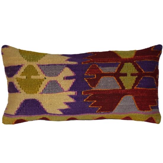 Coussin  Ethnique Vintage Rectangulaire Couleurs Vives