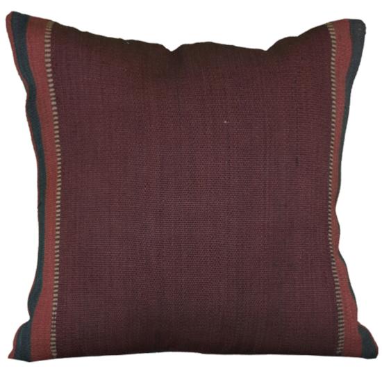 Coussin  Kilim  Antique   Couleur  Prune