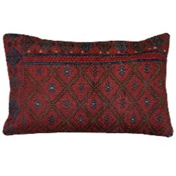 Coussin Kilim Antique Rouge Rectangulaire