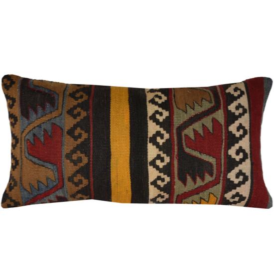 Coussin  Ethnique Vintage Rectangulaire Multicolore