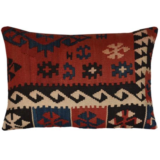 Coussin  Ethnique Vintage Rectangulaire Multicolore