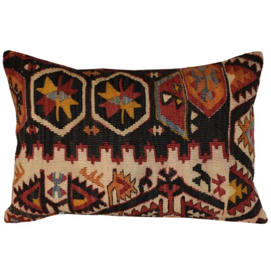 Coussin  Ethnique Vintage Rectangulaire Multicolore