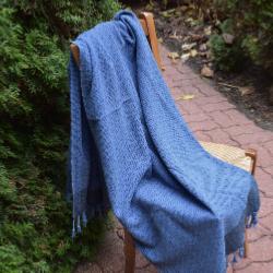 Fouta stone washed  bleue  