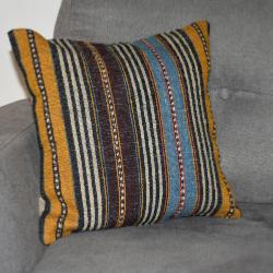 Coussin Nomade Vintage Rayures Multicolores