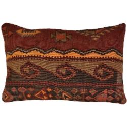 Coussin  Ethnique Vintage Rectangulaire Couleur Terre