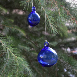 Petite Boule de Noël Couleur Bleu