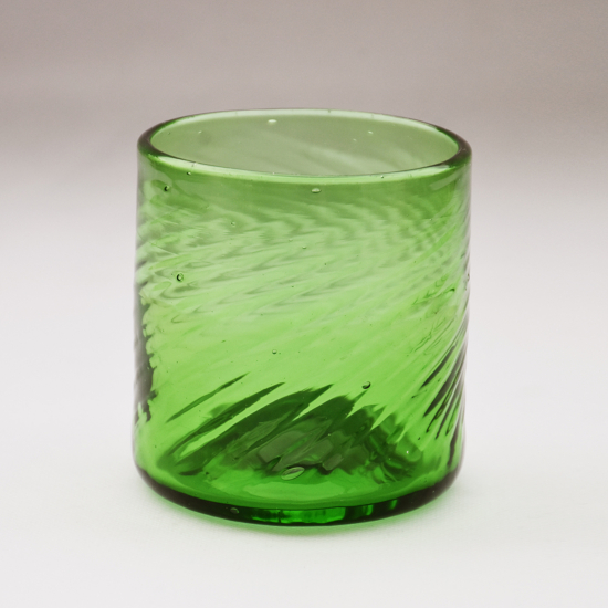 Verre à Eau Rayé Vert