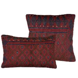 Coussin Kilim Antique Rouge Rectangulaire