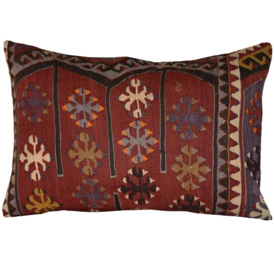 Coussin  Ethnique Vintage Rectangulaire Multicolore
