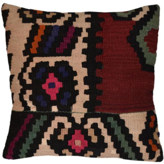 Coussin  Ethnique Vintage Multicolore