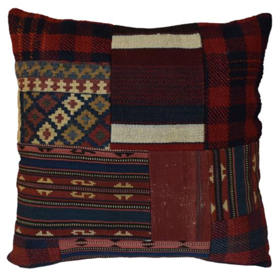 Coussin  Kilim Vintage  & Tapis Antiques Multicolores