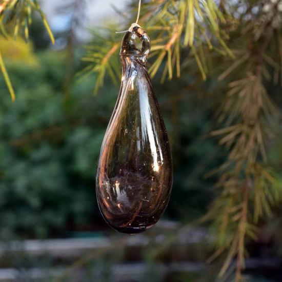 Goutte Décorative de Noël Couleur Prune