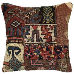 Coussin  Kilim vintage  & Tapis Antiques Multicolores