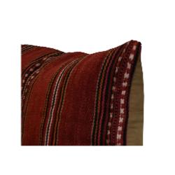 Coussin Kilim Antique Rouge Rayé